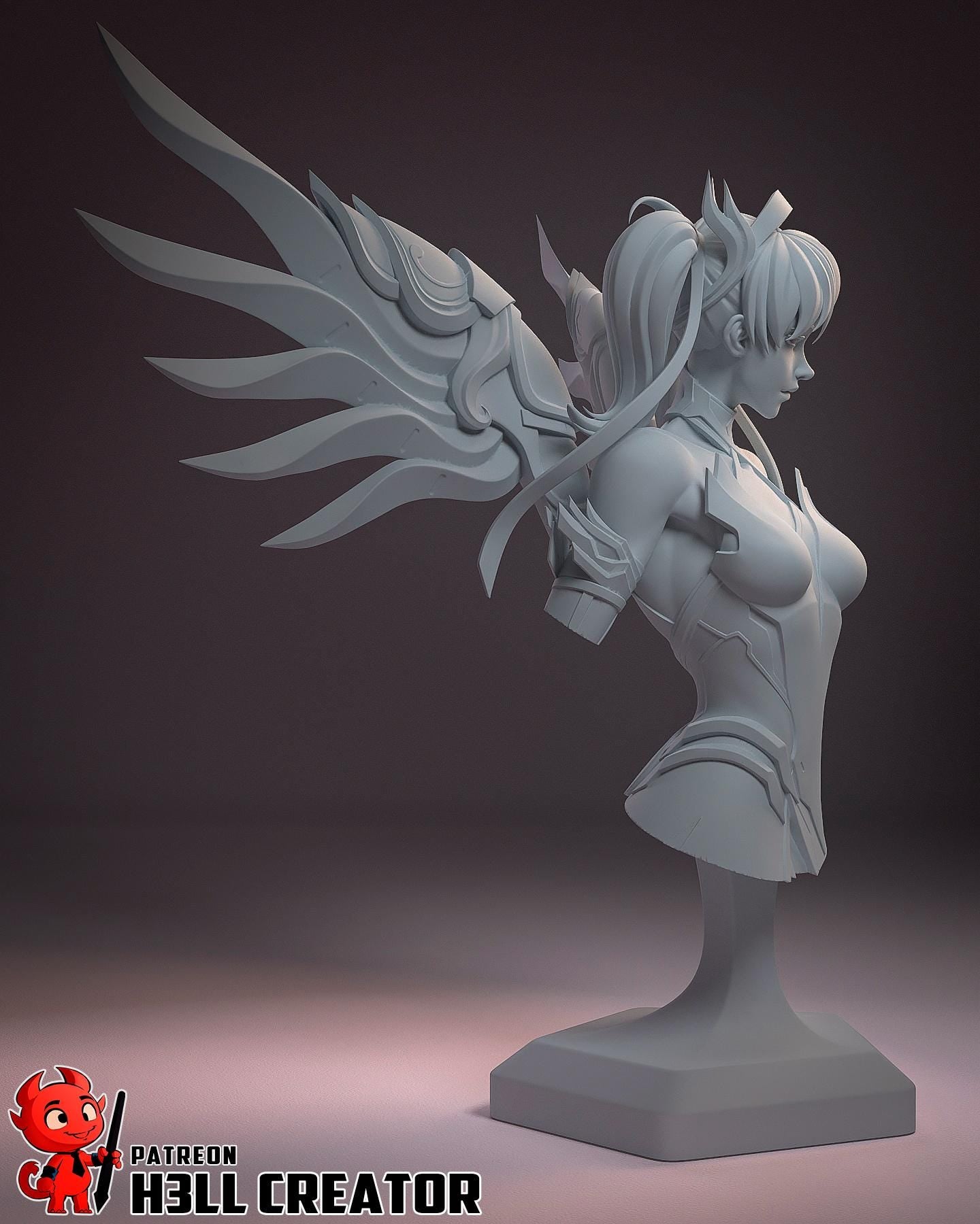 Mercy Bust - Overwatch - Alternate view 2