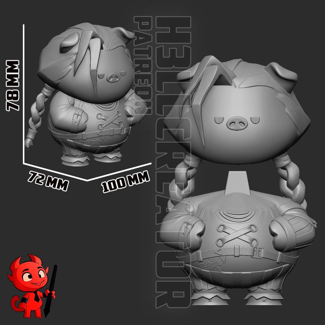 Jinx Chibi Resin Miniature Figurine I Game Character I Powder Arcane League of Legends I Gift for Him Her I Birthday Gift I Anime