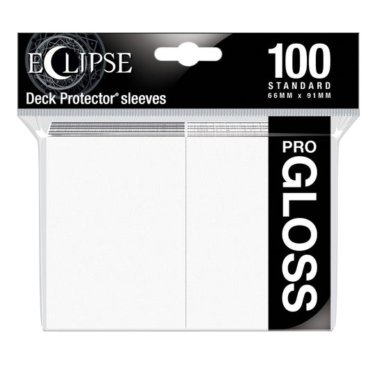 Ultra Pro Eclipse Standard Sleeves - Arctic White Gloss (100 Sleeves) product image