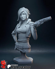 Lilith Borderlands 3 Bust - resin tabletop miniature front view