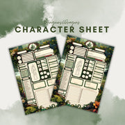 Character Sheet - digital download preview