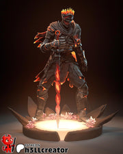 Soul of Cinders Figure - Dark Souls 3 - resin tabletop miniature front view