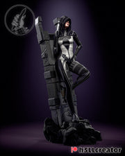 Kasumi Figure - Mass Effect - resin tabletop miniature front view