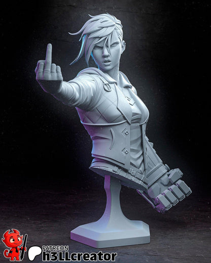 Vi Bust - Arcane - Alternate view 2