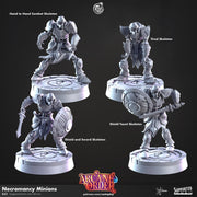 Undead Skeleton Miniature - resin tabletop miniature front view