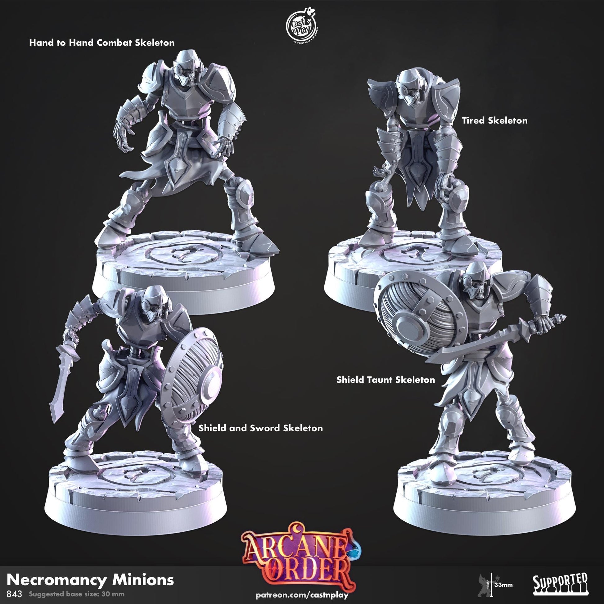 Undead Skeleton Miniature