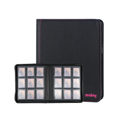 Sanseking 9-Pocket PU Zipper Toploader Binder - Black - official Sanseking product image