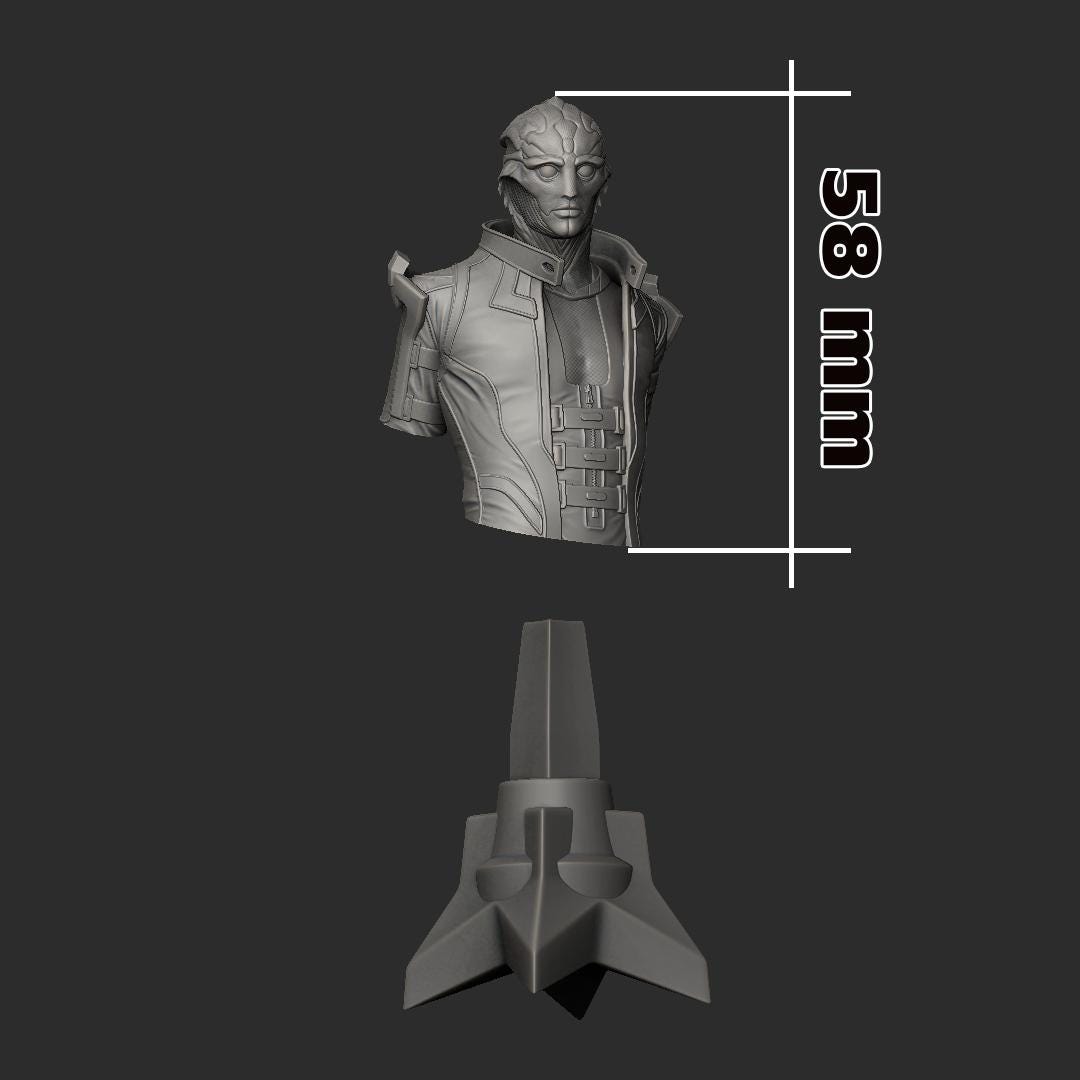 Thane Krios Bust - Mass Effect - Alternate view 2