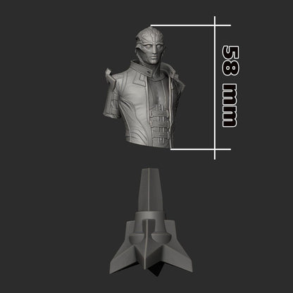 Thane Krios Bust - Mass Effect - Alternate view 2