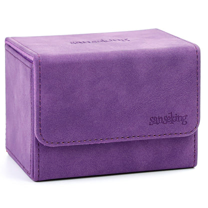 Sanseking Horizontal PU Leather Deck Box 100+ - Purple - official Sanseking product image