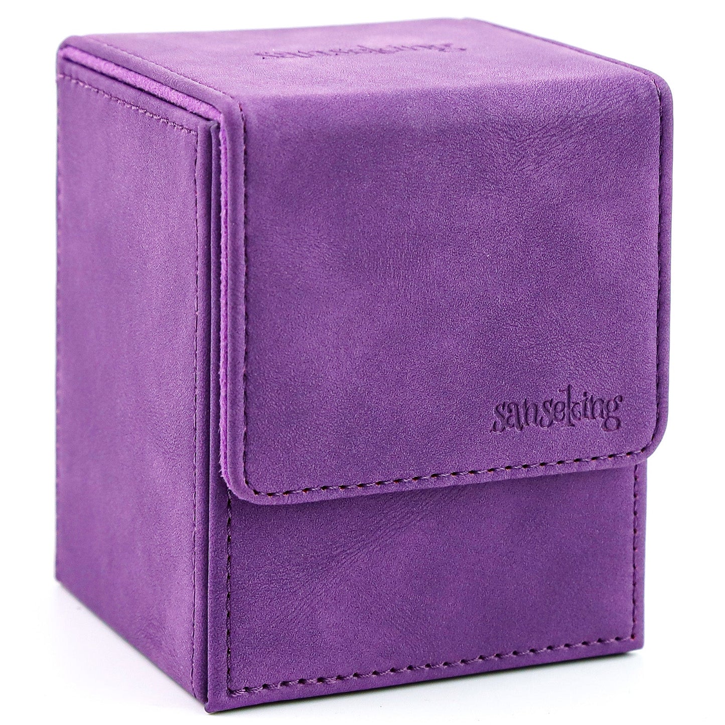 Sanseking Vertical PU Leather Deck Box 100+ - Purple - official Sanseking product image