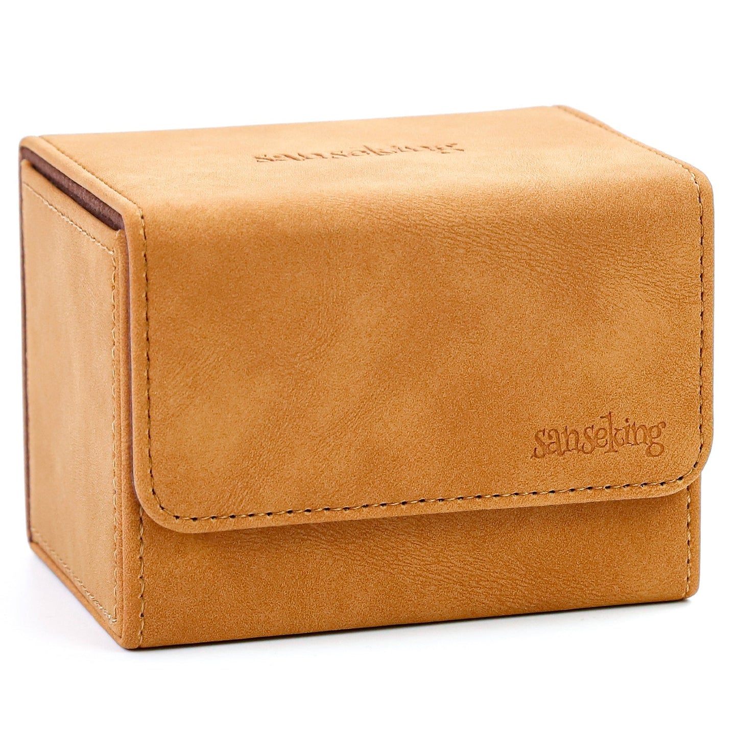 Sanseking Horizontal PU Leather Deck Box 100+ - Brown - official Sanseking product image