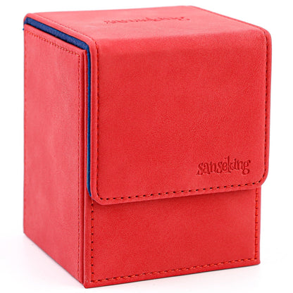 Sanseking Vertical PU Leather Deck Box 100+ - Red - official Sanseking product image
