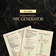 NPC Generator - digital download preview