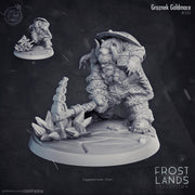Dwarf Barbarian & Fighter Miniature - resin tabletop miniature front view