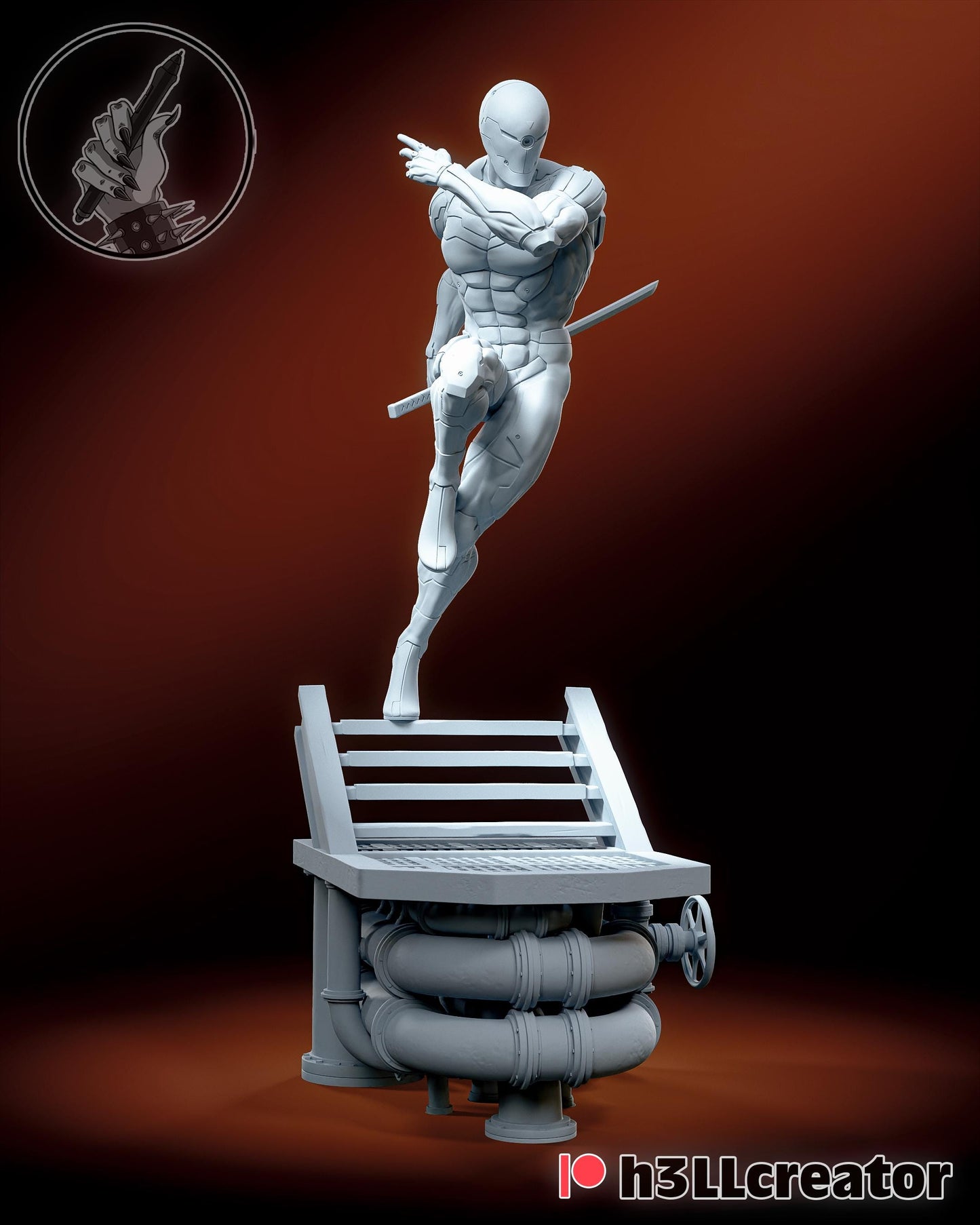 Gray Fox Metal Gear Figure - Alternate view 3