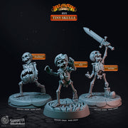 Skeleton Miniature - resin tabletop miniature front view