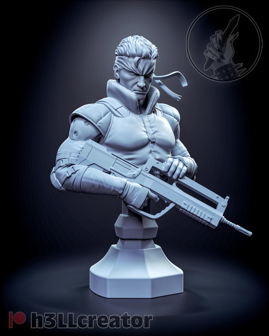 Solid Snake Metal Gear Solid Bust