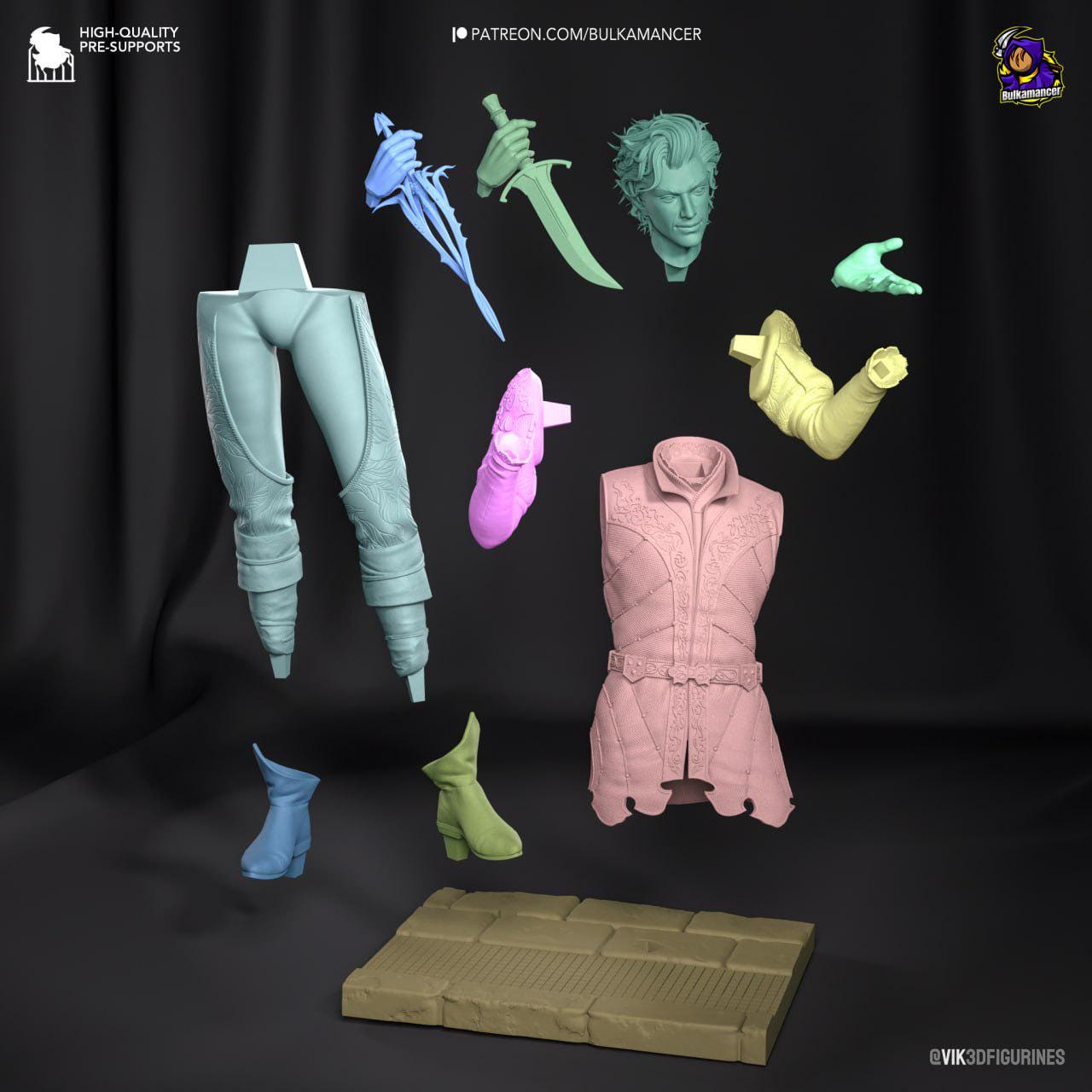 Astarion Resin Miniature Figurine Game Character Badurs Gate 3 Gift for Him Her Birthday Gift Anime