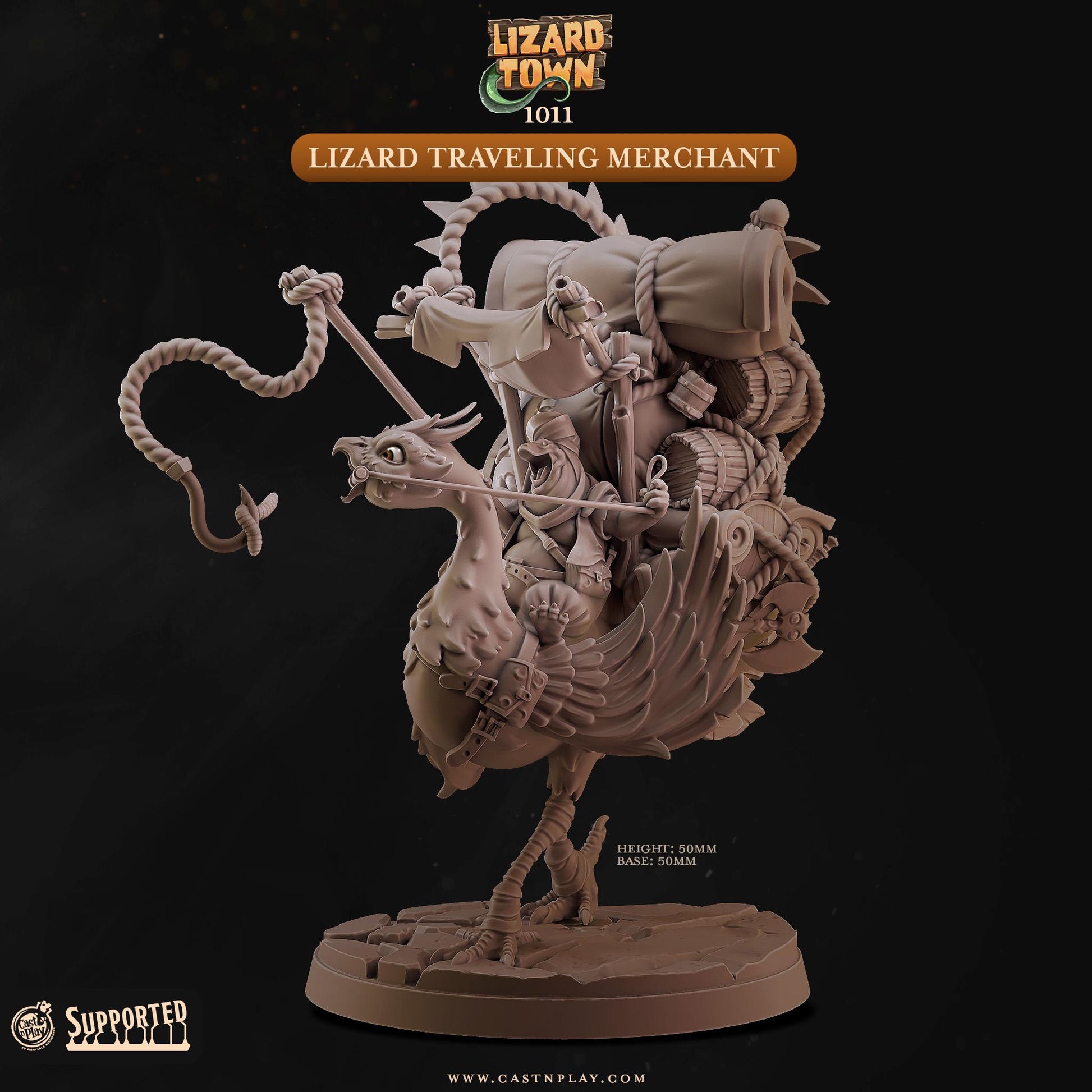 Lizardfolk Merchant Miniature