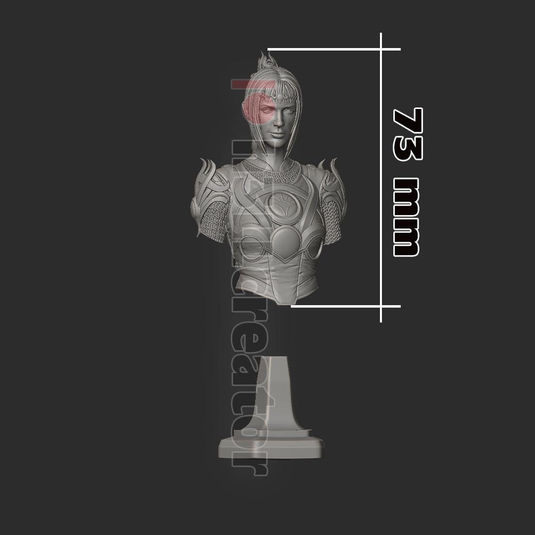 Shadowheart Bust - Baldur's Gate 3 - Alternate view 4