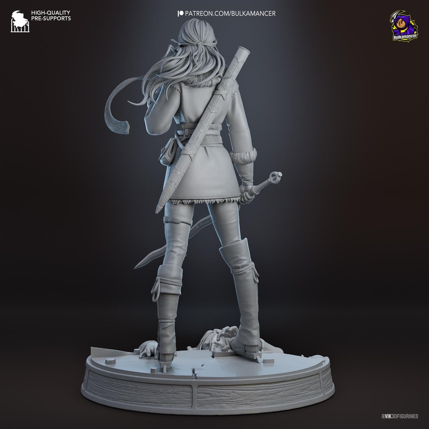 Ciri Resin Figurine | The Witcher | FAN Made