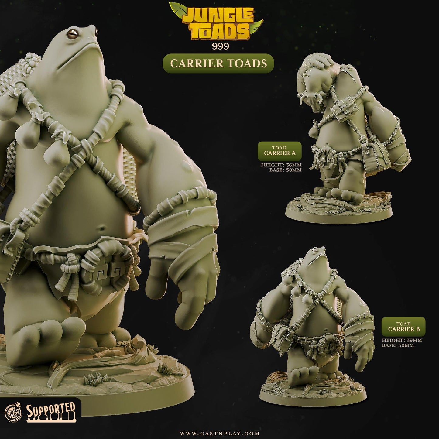 Giant Grung Fighter Miniature