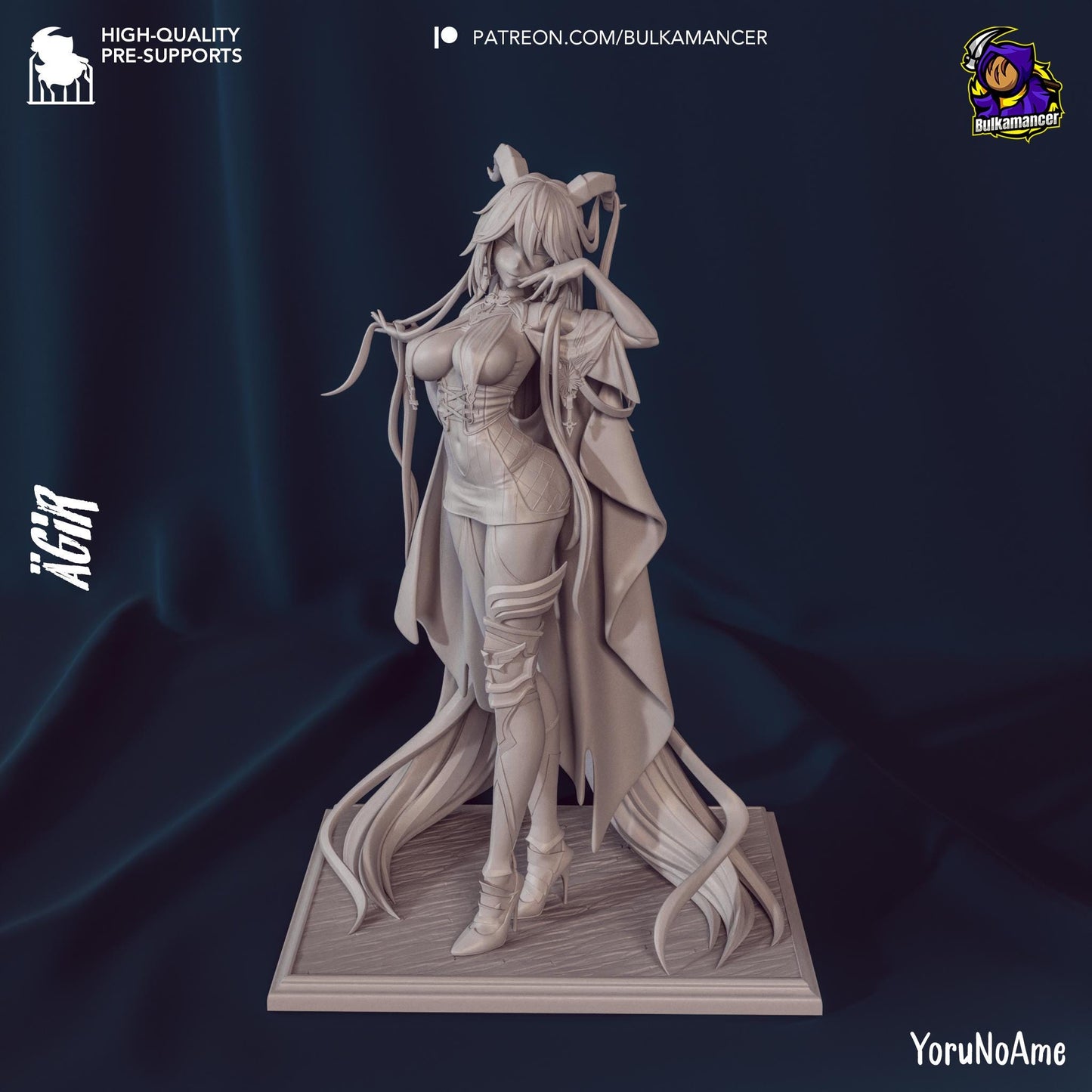 Agir Resin Miniature Figurine Game Character Azur Lane Game Character Gift for Him Her Birthday Gift NSFW I Anime