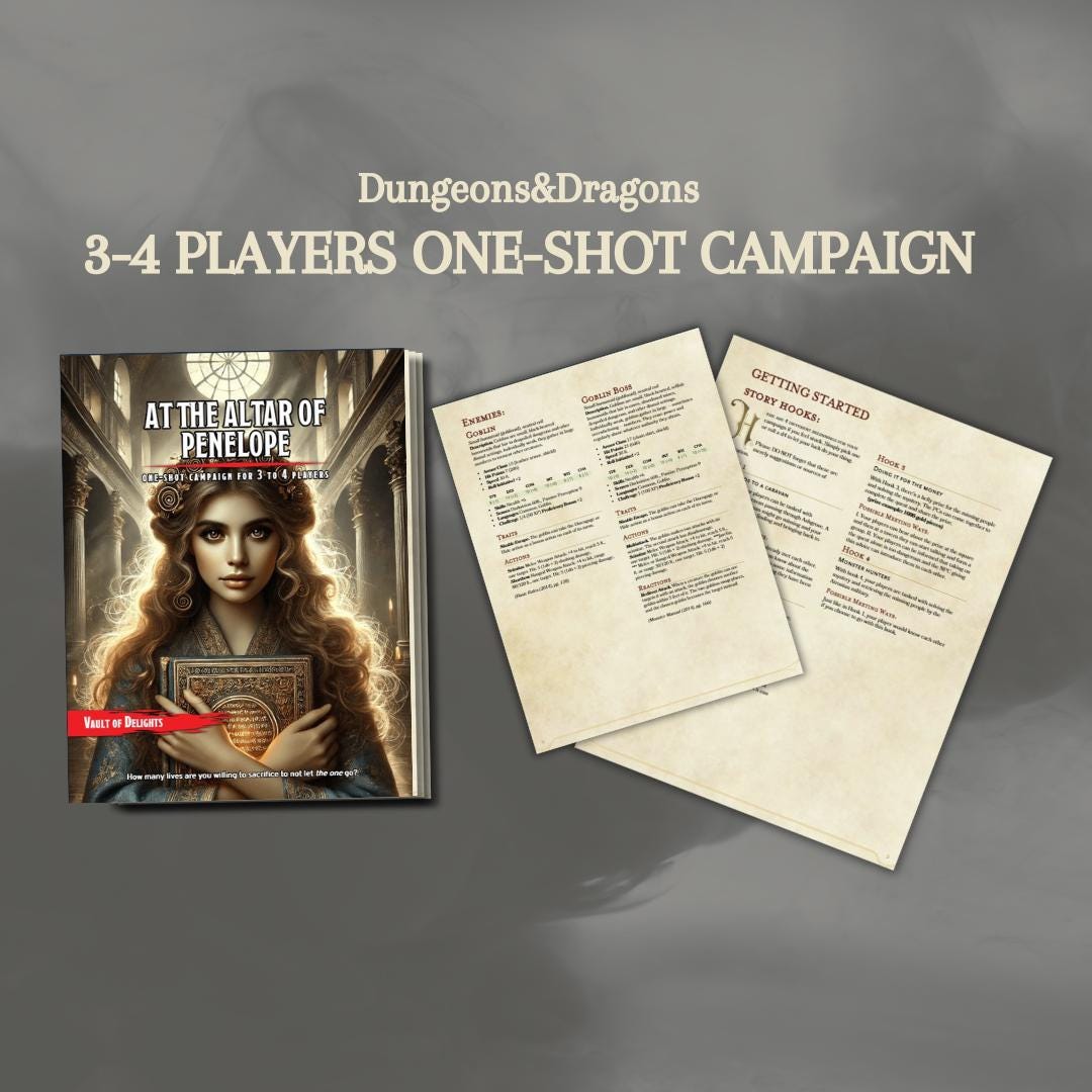 One-Shot Campaign Setting At The Altar of Penelope