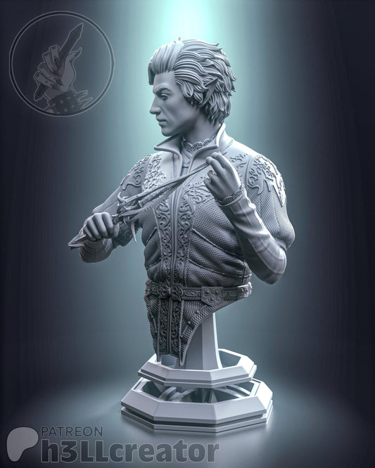 Astarion Bust - Baldur's Gate 3 - Alternate view 2