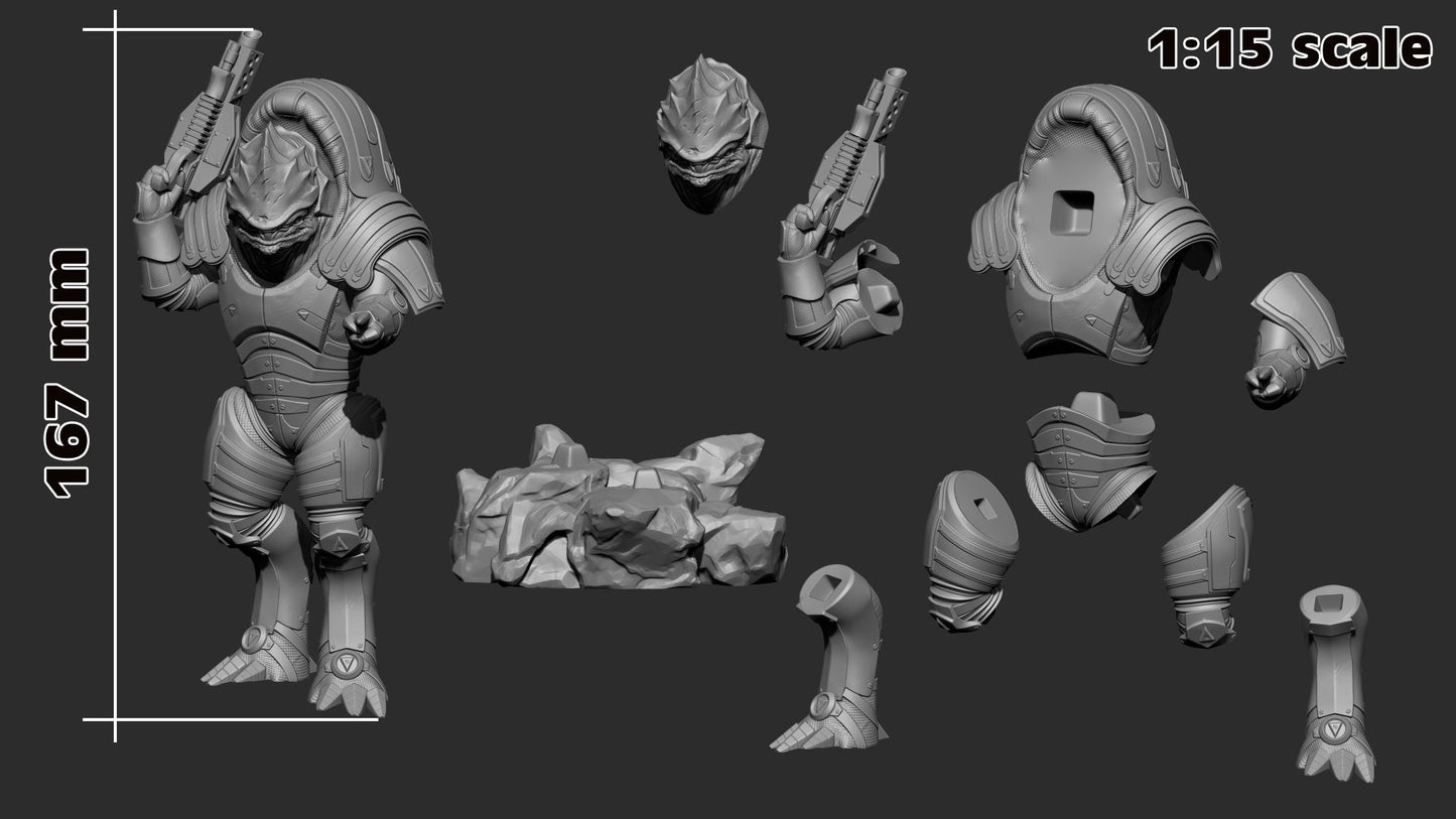 Wrex Figure - Mass Effect - Alternate view 5