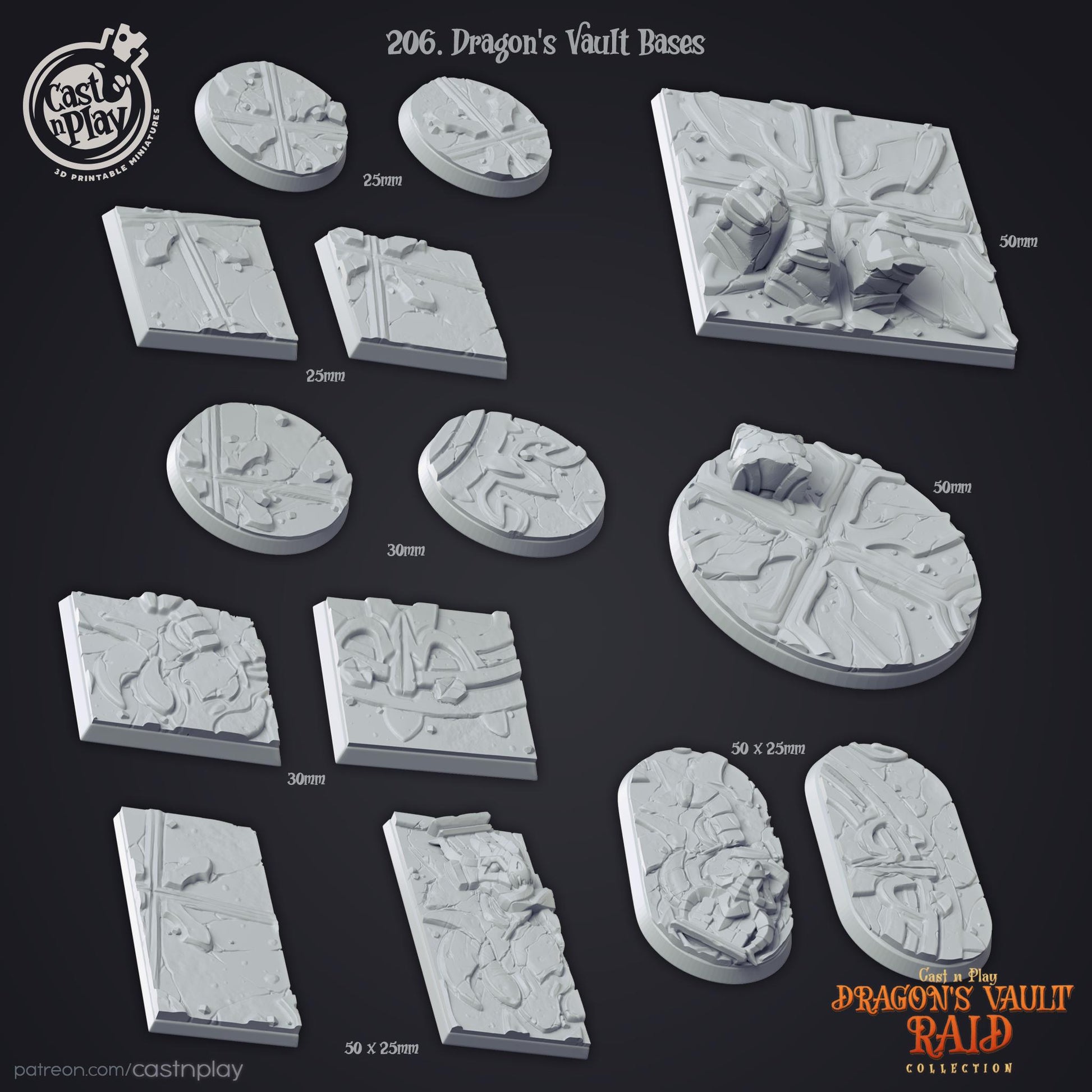 Dragons Vault Raid Bases Set
