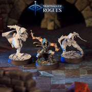 Changeling Rogue Miniature - resin tabletop miniature front view