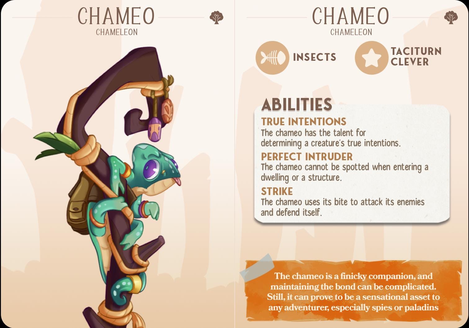 Chameleon Lizard Animal Companion Miniature - Alternate view 2