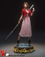 Aerith Figure - Final Fantasy VII - resin tabletop miniature front view