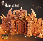 Depths of Hell Terrain - resin tabletop miniature front view