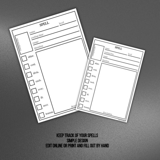 Spell Card - Alternate view 2