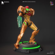 Samus Aran Figure - Metroid - resin tabletop miniature front view