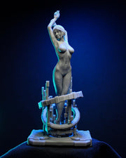 Cortana Figure - resin tabletop miniature front view