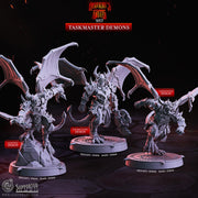 Demon Monster Miniature - resin tabletop miniature front view