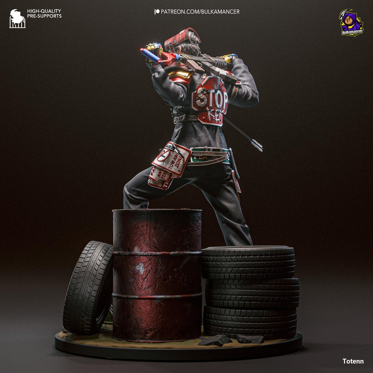 Survivor Rust Figure - Alternate view 3