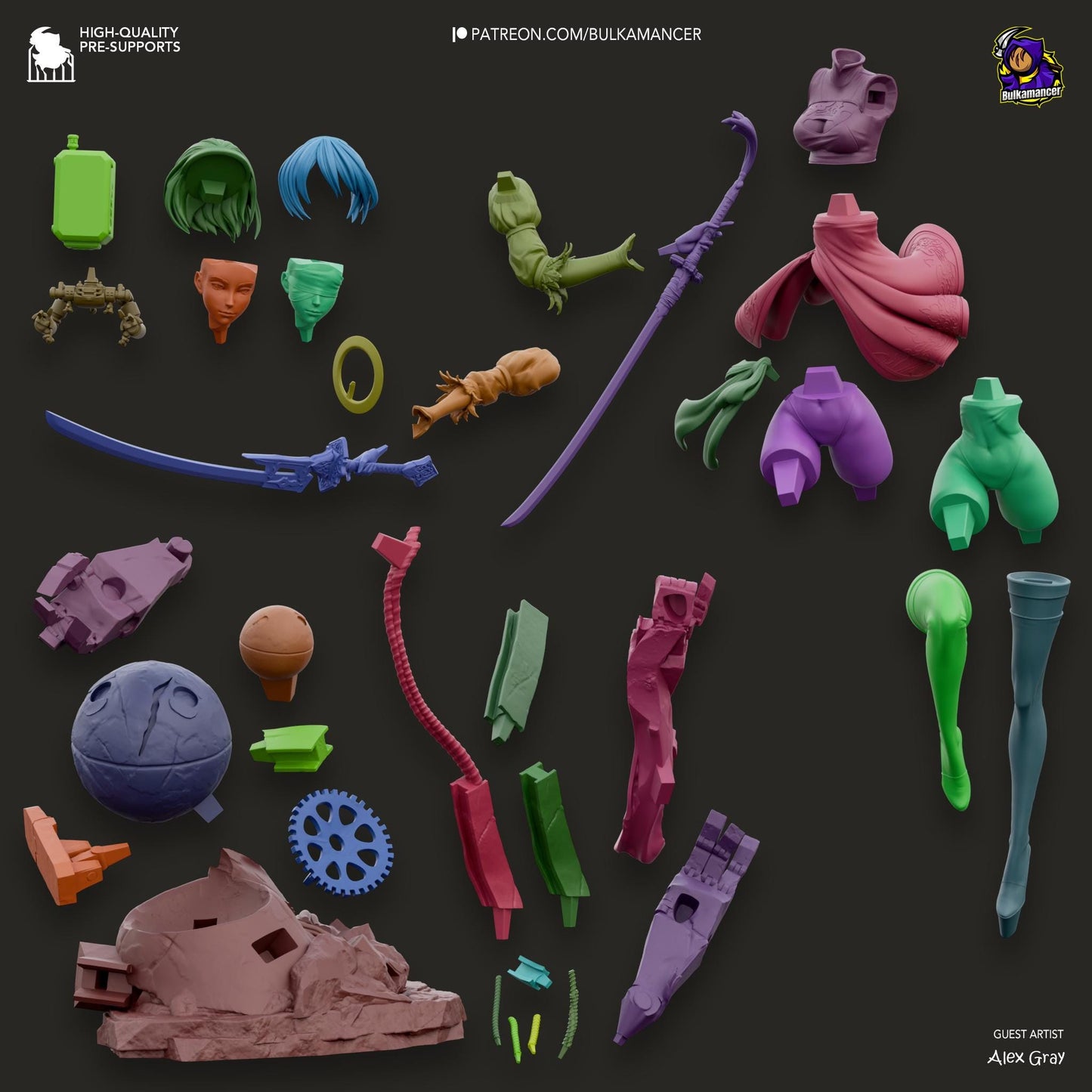 2b Resin Miniature Figurine Game Character NieR: Automata  Gift for Him Her Birthday Gift Anime