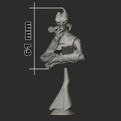 Mordin Solus Bust - Mass Effect