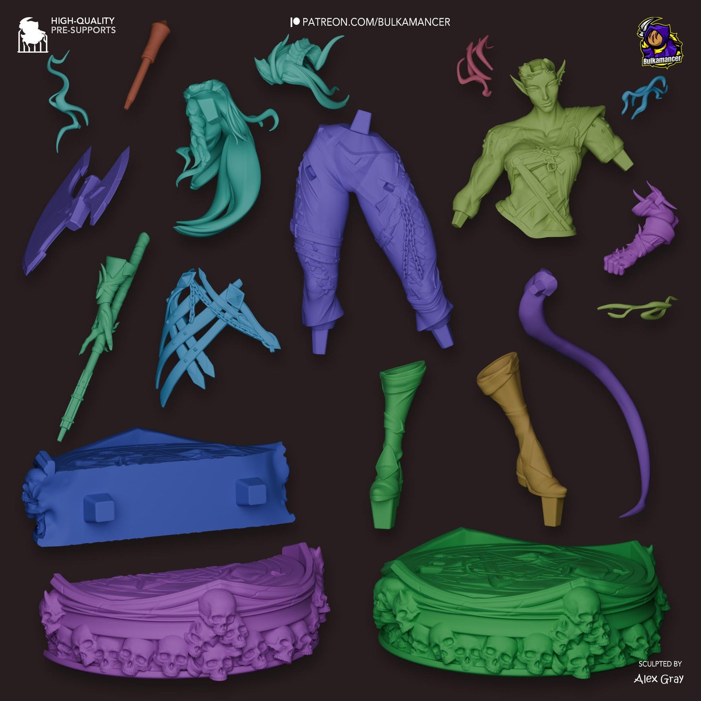 Karlach Resin Miniature Figurine Game Character Baldur's Gate 3 Gift for Him Her Birthday Gift Anime