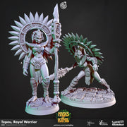 Troll Fighter Miniature - resin tabletop miniature front view