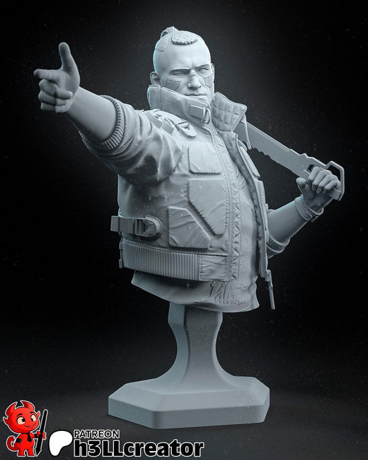 Jackie Welles Bust - Cyberpunk 2077 - Alternate view 2