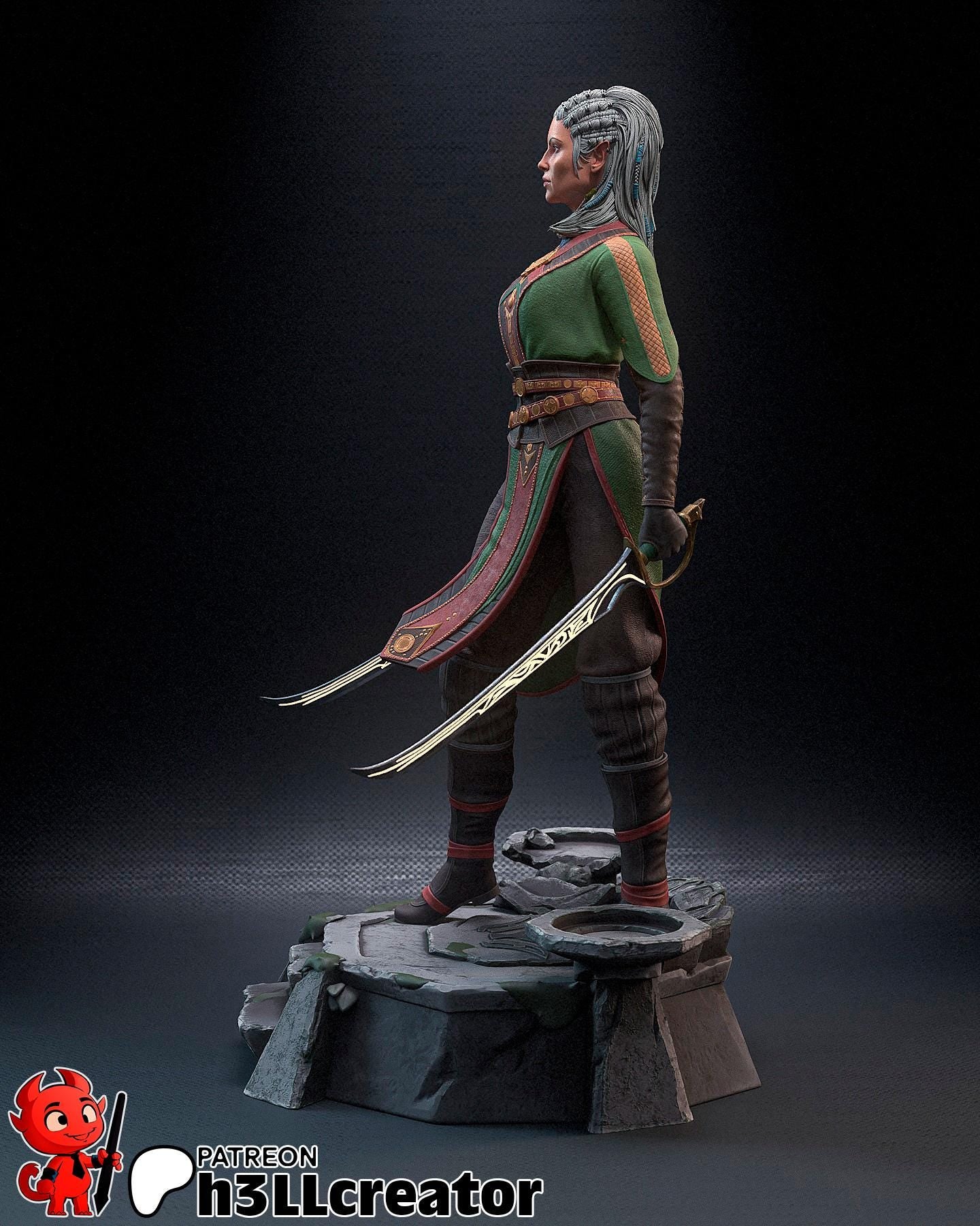 Jaheira Figure - Baldur's Gate 3 - Alternate view 6