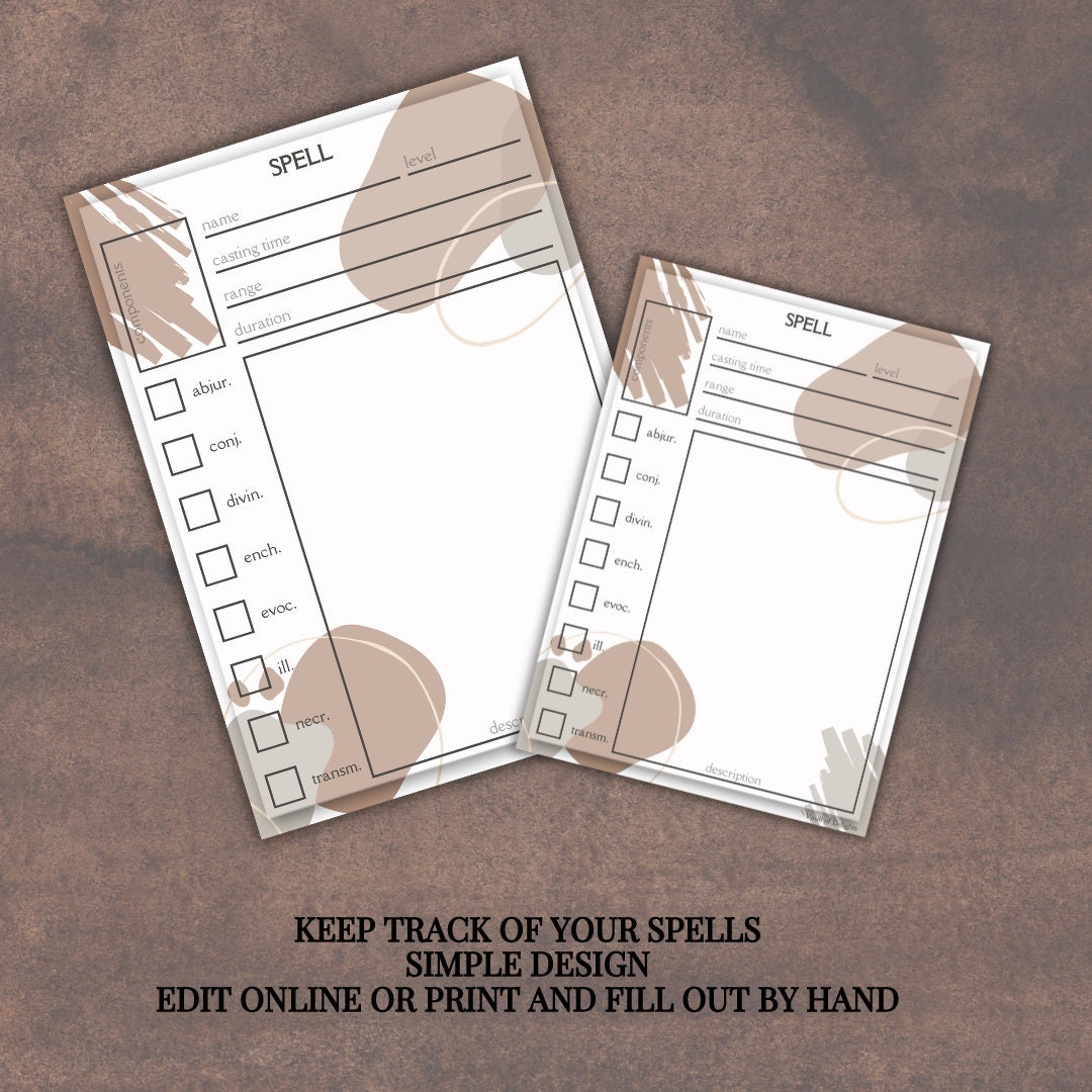 Spell Card - Alternate view 2