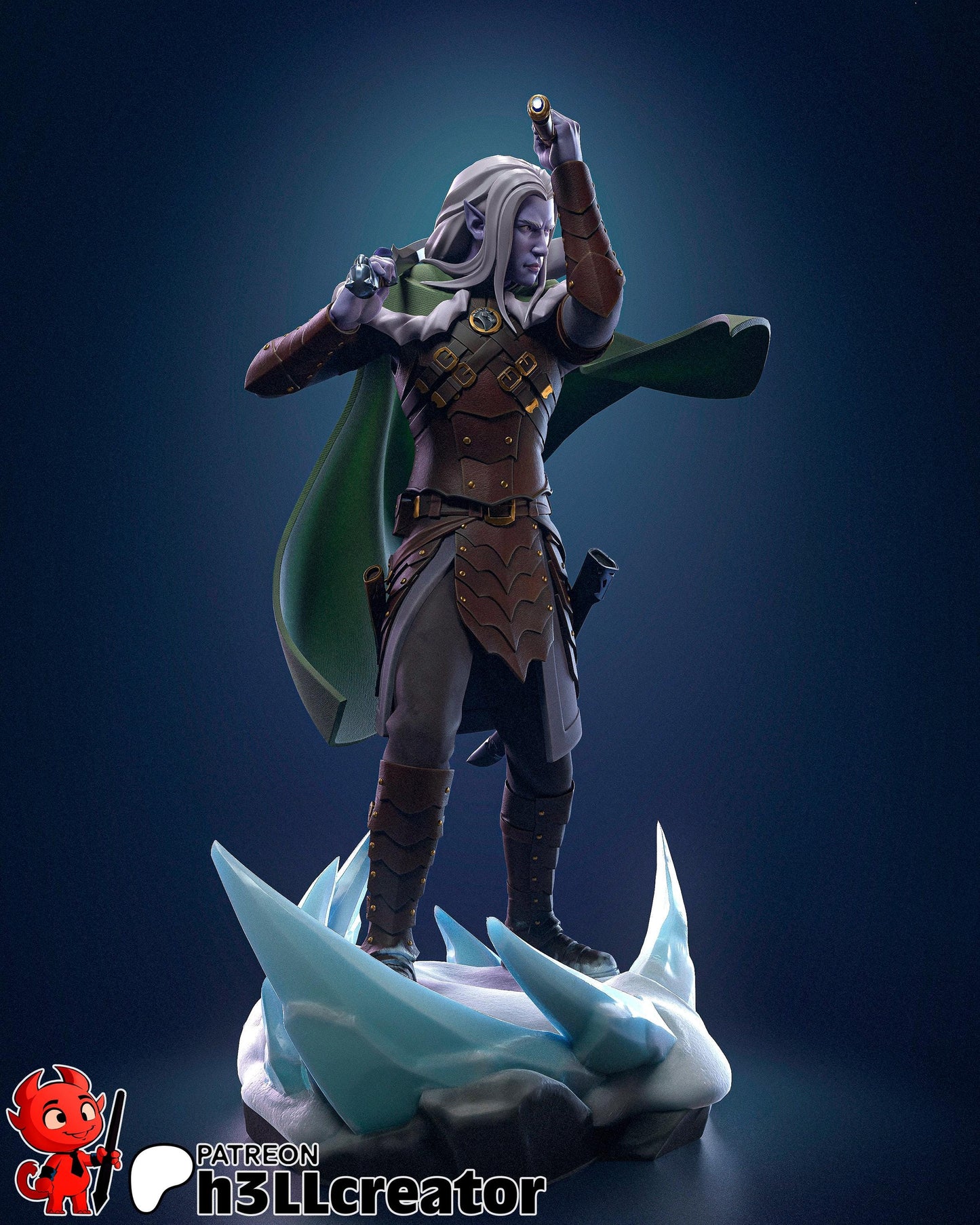 Drizzt Do'Urden Figure - Alternate view 2