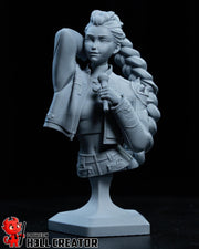 Rumi KPop Demon Hunters Bust - resin tabletop miniature front view
